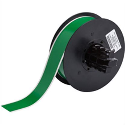 Brady 142009 label-making tape Black on green1