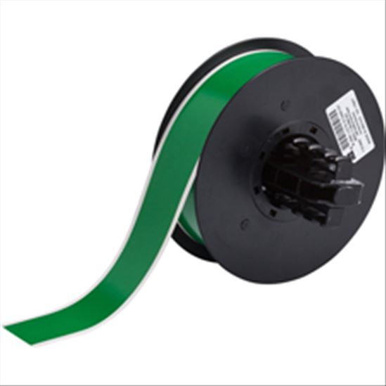 Brady 142009 label-making tape Black on green1