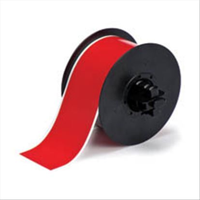 Brady 142024 label-making tape Red on white1