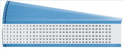 Brady WM-1-33-PK self-adhesive label Rectangle Blue, White 825 pc(s)1