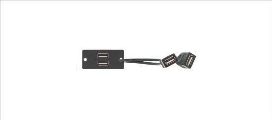 Kramer Electronics WU-2AA wire connector 2 x USB–A Black1