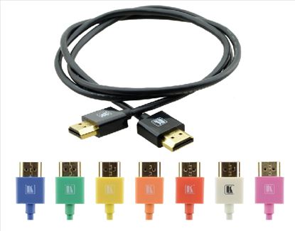 Kramer Electronics 0.3m HDMI m/m HDMI cable 11.8" (0.3 m) HDMI Type A (Standard) Black1