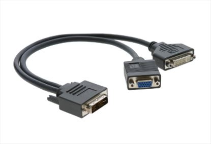 Kramer Electronics 99-9494921 video cable adapter 11.8" (0.3 m) DVI-I DVI-D + VGA (D-Sub) Black1
