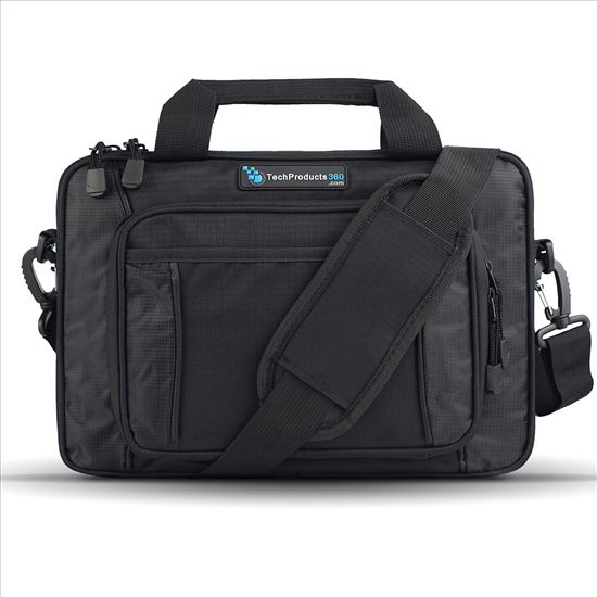 TechProducts360 Chrome notebook case 14" Messenger case Black1
