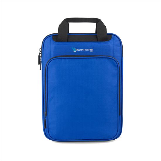 TechProducts360 Vertical Vault notebook case 13" Messenger case Blue1