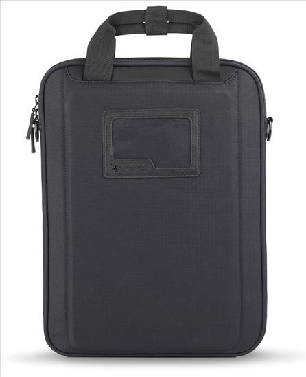 TechProducts360 Vertical Vault notebook case 10" Messenger case Black1