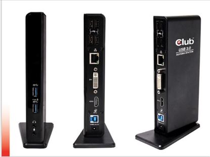 CLUB3D USB Gen1 Type A Dual Display Docking Station1