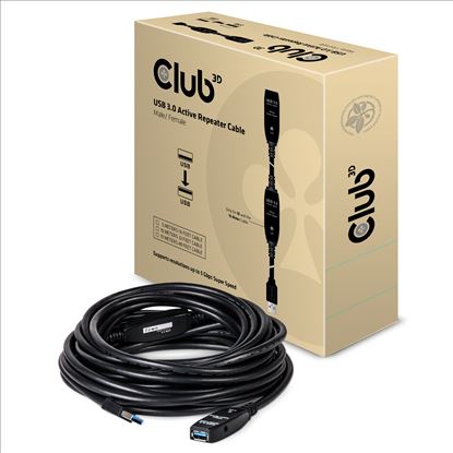 CLUB3D USB 3.0 Active Repeater Cable 10 Meter M/F1
