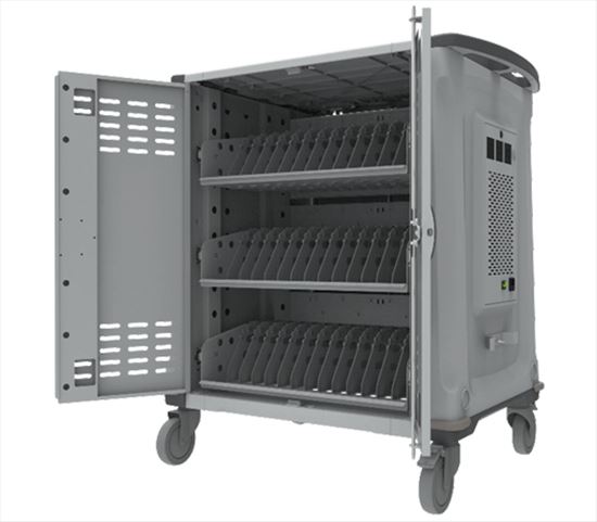 Rocstor VOLT C42 Portable device management cart Gray1