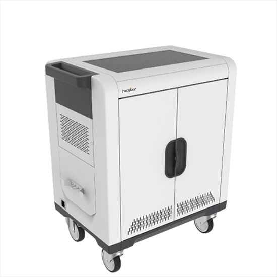 Rocstor VOLT C24 Portable device management cart Gray1