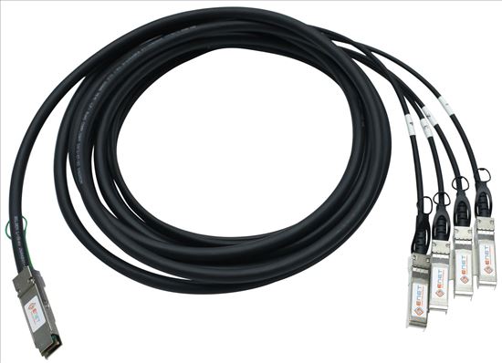 eNet Components QSFP-4SFP10G-CU1M-ENC InfiniBand cable 39.4" (1 m) QSFP+ 4x SFP+ Gray1