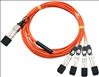 eNet Components CAB-Q-S-3M-ENC InfiniBand cable 118.1" (3 m) QSFP+ 4x SFP+ Gray1