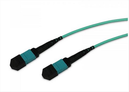 eNet Components MTPF2XO-10G-5M-ENC fiber optic cable 196.9" (5 m) MPO/MTP OM3 Aqua color1