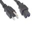 Picture of eNet Components N515-C15-10F-ENC power cable Black 120" (3.05 m) NEMA 5-15P IEC 320