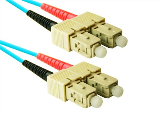 eNet Components SC2-OM4-1M-ENC fiber optic cable 39.4" (1 m) 2x SC Beige, Blue1