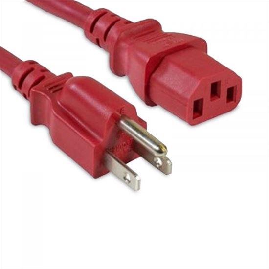 eNet Components N515-C13-RD-2F-ENC power cable Red 23.6" (0.6 m) NEMA 5-15P C13 coupler1