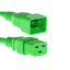 Picture of eNet Components C19C20-GN-10F-ENC power cable Green 120" (3.05 m) C19 coupler C20 coupler