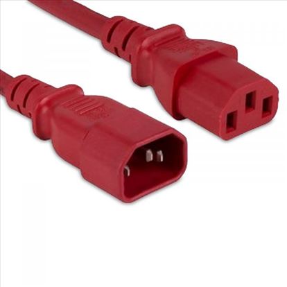 eNet Components C13C14-RD-4F-ENC power cable Red 47.2" (1.2 m) C14 coupler C13 coupler1