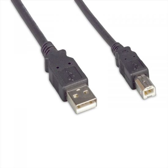 Picture of eNet Components USB2.0MAMB-6F-ENC USB cable 71.7" (1.82 m) USB 2.0 USB A USB B Black