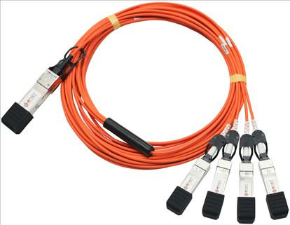 eNet Components CAB-Q-S-5M-ENC InfiniBand cable 196.9" (5 m) QSFP+ 4x SFP+ Gray1