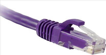 eNet Components 1ft Cat6 networking cable Purple 11.8" (0.3 m)1