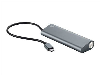 Monoprice 14908 interface hub USB 3.2 Gen 1 (3.1 Gen 1) Type-C Black, Gray1