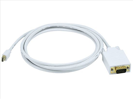 Monoprice Mini DisplayPort/VGA, 1.8288 m 72" (1.83 m) VGA (D-Sub) White1