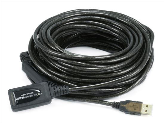 Monoprice 7532 USB cable 590.6" (15 m) USB 2.0 USB A Black1