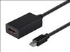 Monoprice 12742 video cable adapter Mini DisplayPort HDMI Type A (Standard) Black1