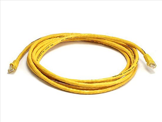 Monoprice Cat5e, UTP, 3.048 m networking cable Yellow 120" (3.05 m) U/UTP (UTP)1