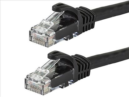 Monoprice 100ft. Cat6 UTP networking cable Black 1200" (30.5 m) U/UTP (UTP)1