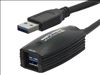 Monoprice USB 3.0/USB 3.0, M/F, 4.572m USB cable 180" (4.57 m) USB 3.2 Gen 1 (3.1 Gen 1) USB A Black1