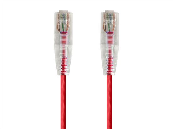 Monoprice 2ft. SlimRun Cat6 UTP networking cable Red 24" (0.61 m) U/UTP (UTP)1