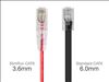 Monoprice 2ft. SlimRun Cat6 UTP networking cable Red 24" (0.61 m) U/UTP (UTP)3
