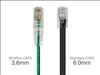 Monoprice 3ft. SlimRun Cat6 UTP networking cable Green 35.8" (0.91 m) U/UTP (UTP)2