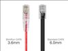 Monoprice 3ft. SlimRun Cat6 UTP networking cable Red 35.8" (0.91 m) U/UTP (UTP)2