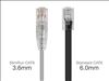 Monoprice 5ft. SlimRun Cat6 UTP networking cable Gray 60" (1.52 m) U/UTP (UTP)3