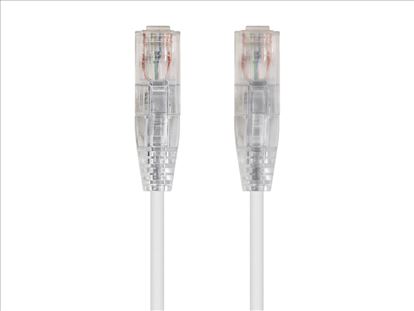 Monoprice 1ft. SlimRun Cat6 UTP networking cable White 11.8" (0.3 m) U/UTP (UTP)1