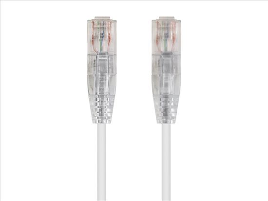 Monoprice 1ft. SlimRun Cat6 UTP networking cable White 11.8" (0.3 m) U/UTP (UTP)1