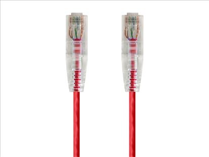 Monoprice 1ft. SlimRun Cat6 UTP networking cable Red 11.8" (0.3 m) U/UTP (UTP)1
