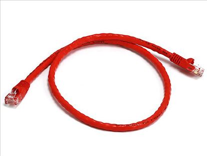 Monoprice Cat6, UTP, 0.6096 m networking cable Red 24" (0.61 m) U/UTP (UTP)1