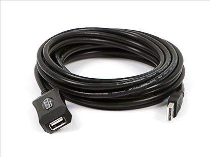 Monoprice USB 2.0 M/F, 5m USB cable 196.9" (5 m) USB A Black1