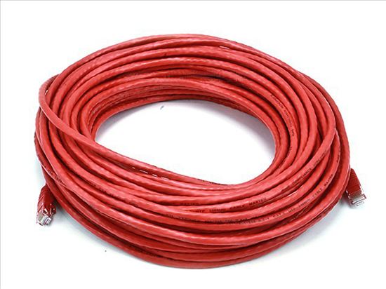 Monoprice 75ft. Cat6 UTP networking cable Red 900" (22.9 m) U/UTP (UTP)1