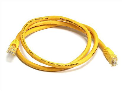 Monoprice 2298 networking cable Yellow 35.8" (0.91 m) Cat6 U/UTP (UTP)1