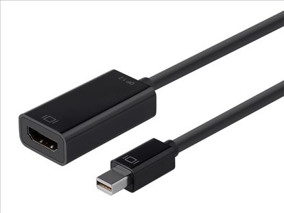 Monoprice 12795 video cable adapter Mini DisplayPort HDMI Type A (Standard) Black1