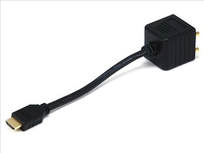 Monoprice 2521 video cable adapter HDMI 2 x DVI Black1