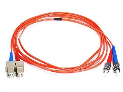 Monoprice 2607 fiber optic cable 78.7" (2 m) 2x ST 2x SC OFNR OM1 Orange1