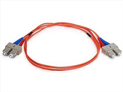 Monoprice 2611 fiber optic cable 39.4" (1 m) 2x SC OFNR OM1 Orange1