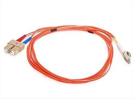 Monoprice 2627 fiber optic cable 78.7" (2 m) 2x LC 2x SC OFNR OM1 Orange1