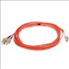 Monoprice 2629 fiber optic cable 196.9" (5 m) 2x LC 2x SC OFNR OM1 Orange1